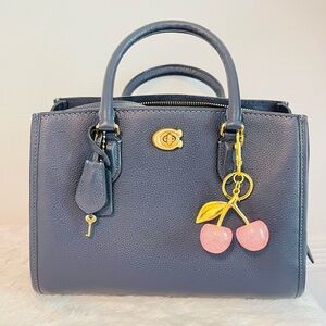 Coach Brooke Blue Leather Handbag satchel